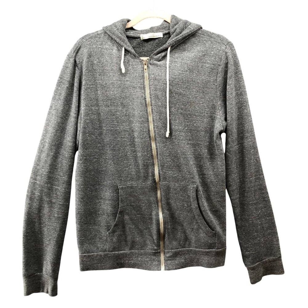 Threads 4‎ Thought Zip Hoodie Mens M Gray Sustainable Organic Cotton Blend